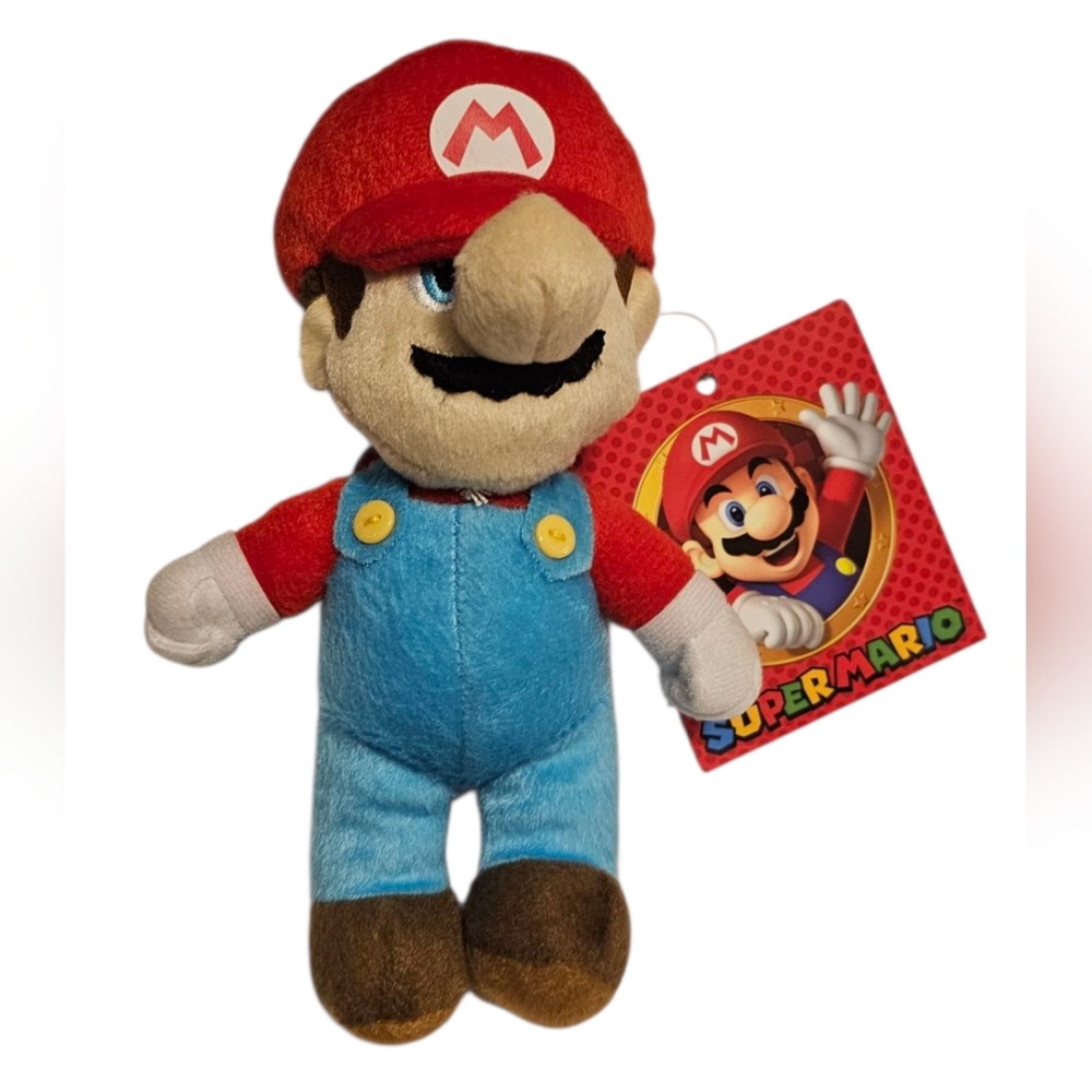 Super Nintendo Mario Clip On Plush Keychain